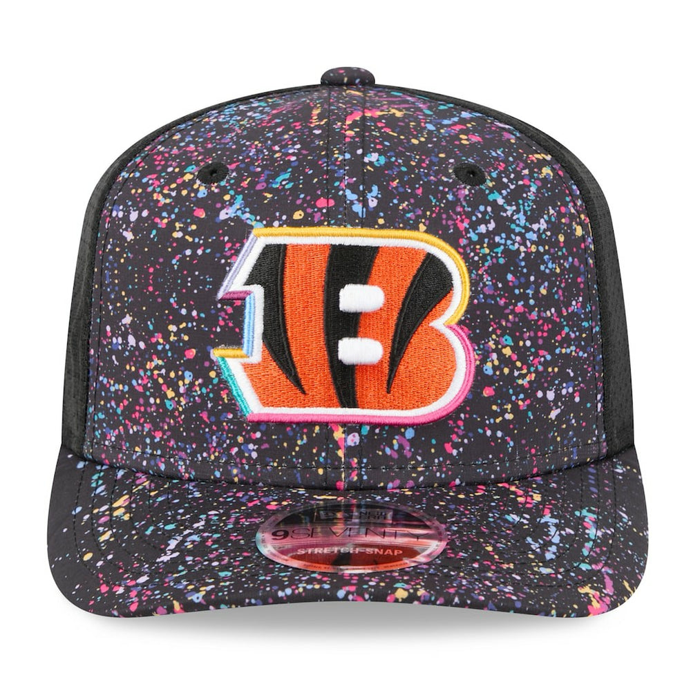 Cincinnati Bengals New Era 2025 NFL Crucial Catch 9SEVENTY Adjustable Hat Black - NFL
