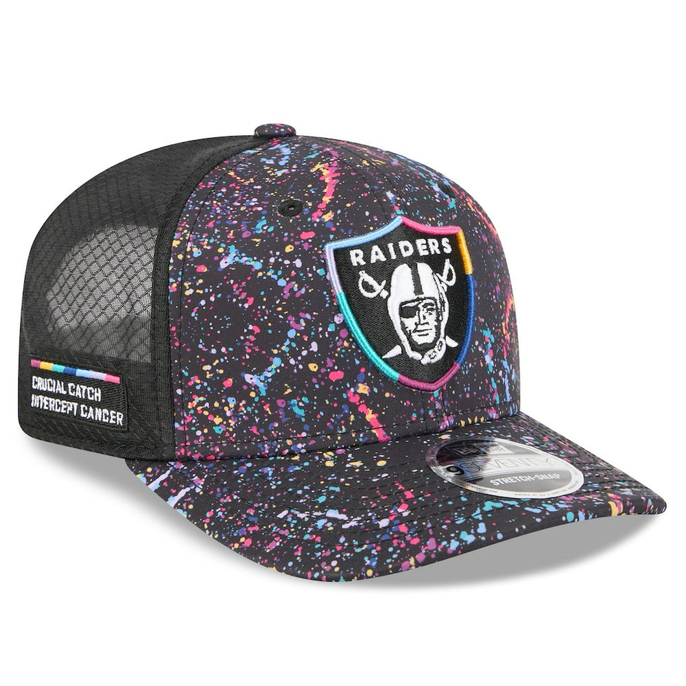 Las Vegas Raiders New Era 2025 NFL Crucial Catch 9SEVENTY Adjustable Hat Black - NFL