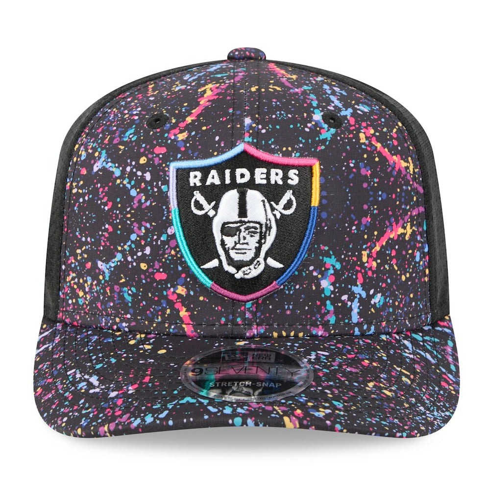 Las Vegas Raiders New Era 2025 NFL Crucial Catch 9SEVENTY Adjustable Hat Black - NFL