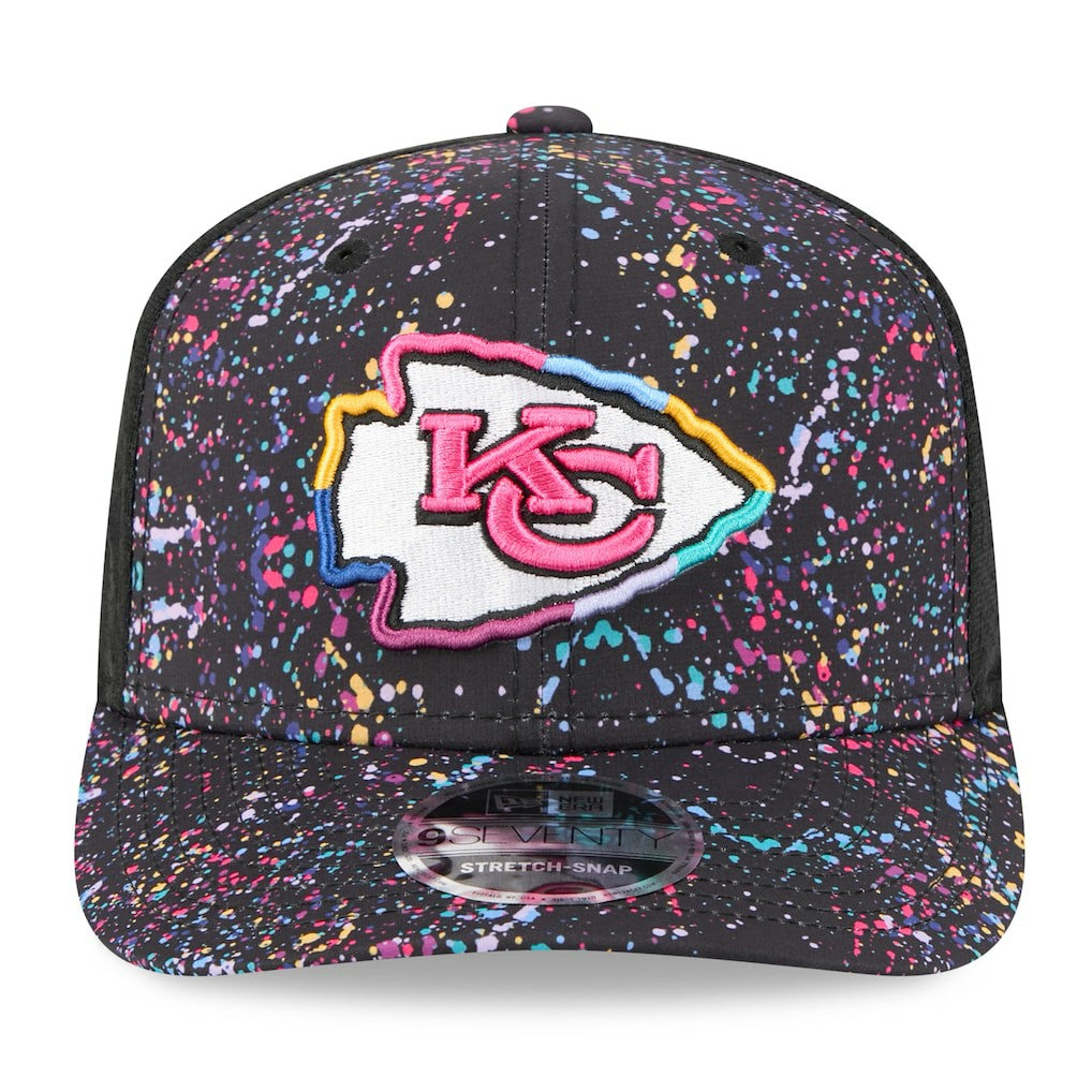 Kansas City Chiefs New Era 2025 NFL Crucial Catch 9SEVENTY Adjustable Hat Black - NFL