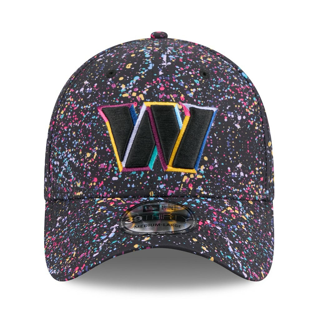 Washington Commanders New Era 2025 NFL Crucial Catch 39THIRTY Flex Hat Black - NFL