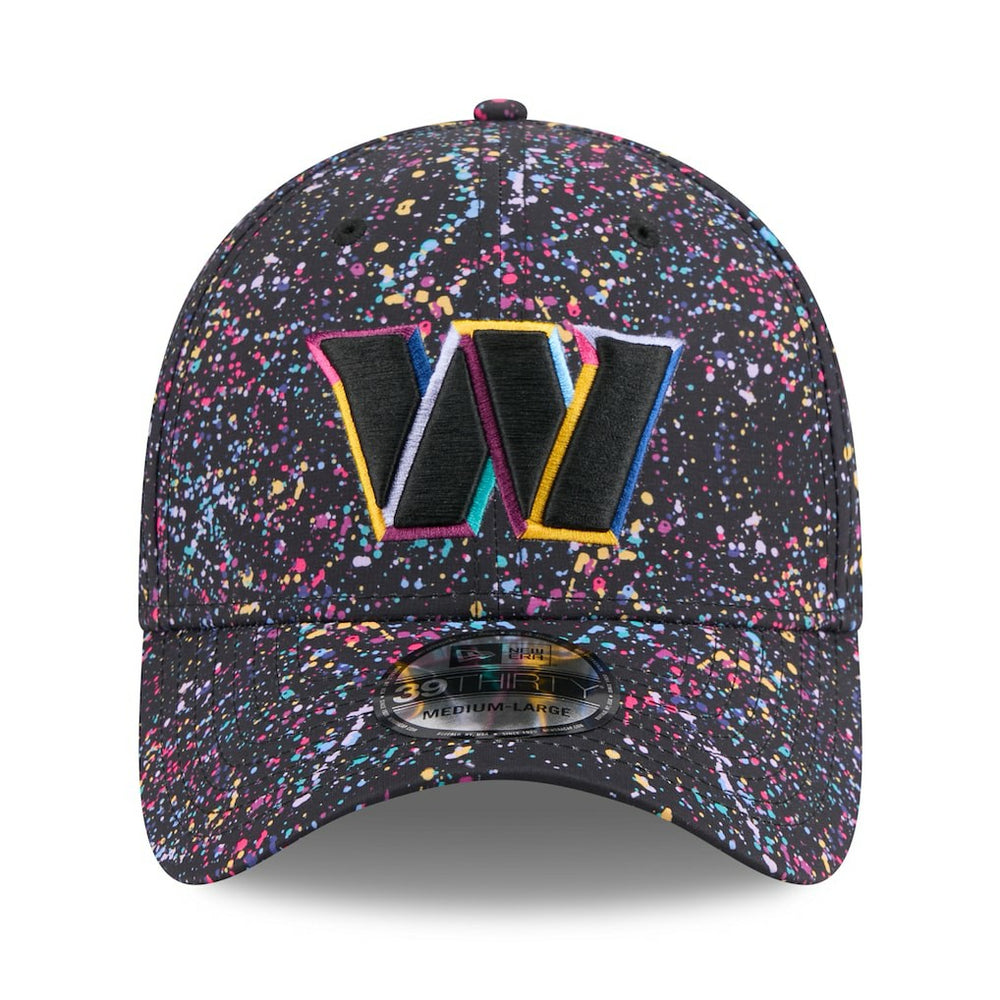 Washington Commanders New Era 2025 NFL Crucial Catch 39THIRTY Flex Hat Black - NFL
