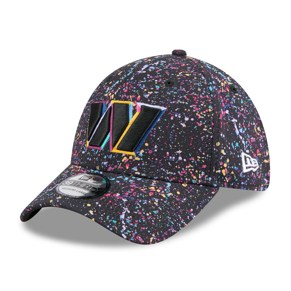 Washington Commanders New Era 2025 NFL Crucial Catch 39THIRTY Flex Hat Black - NFL