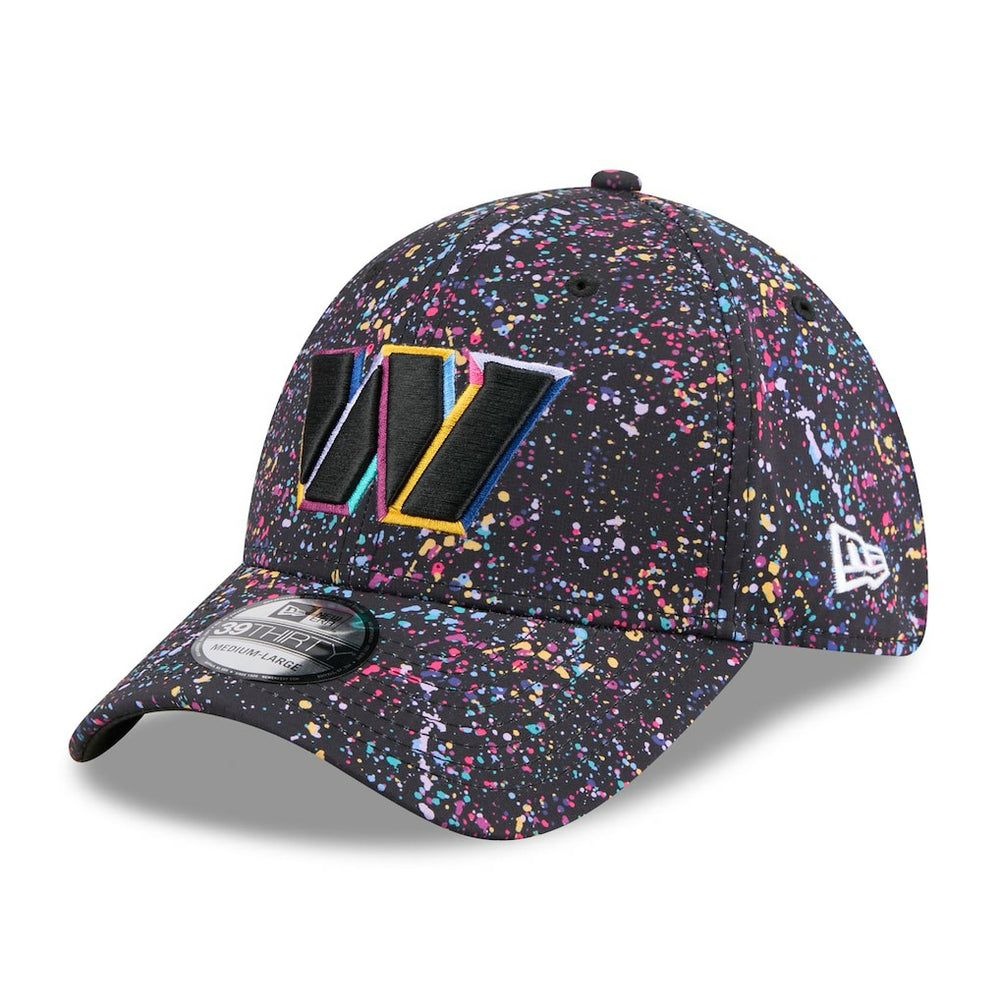 Washington Commanders New Era 2025 NFL Crucial Catch 39THIRTY Flex Hat Black - NFL