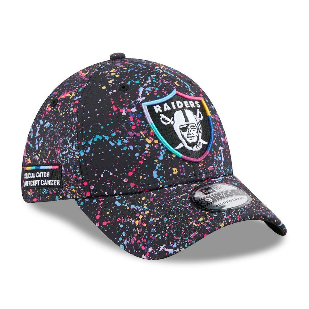 Las Vegas Raiders New Era 2025 NFL Crucial Catch 39THIRTY Flex Hat Black - NFL