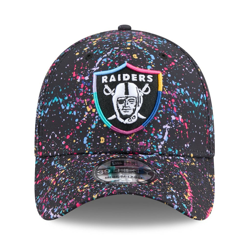 Las Vegas Raiders New Era 2025 NFL Crucial Catch 39THIRTY Flex Hat Black - NFL