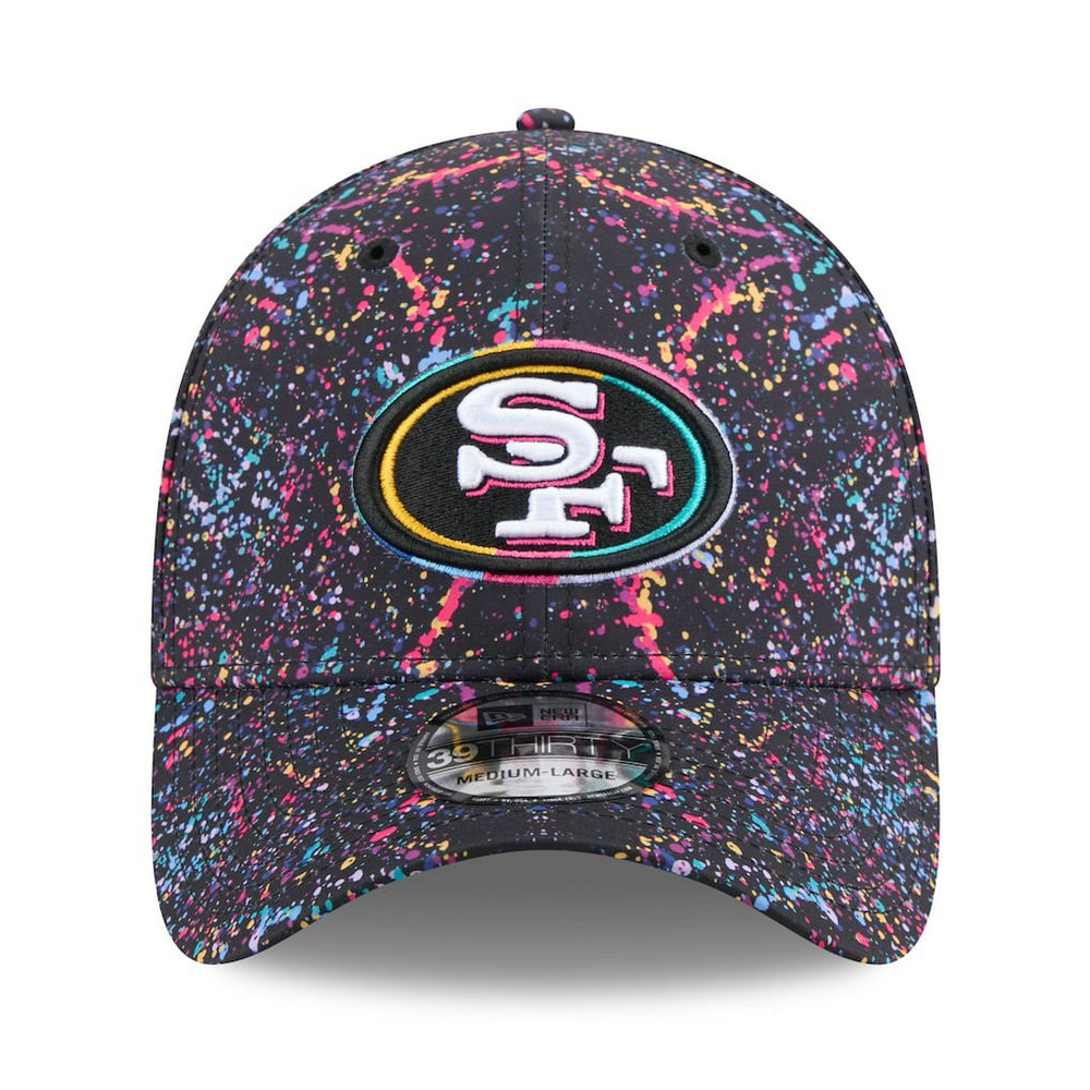 San Francisco 49ers New Era 2025 NFL Crucial Catch 39THIRTY Flex Hat Black - NFL