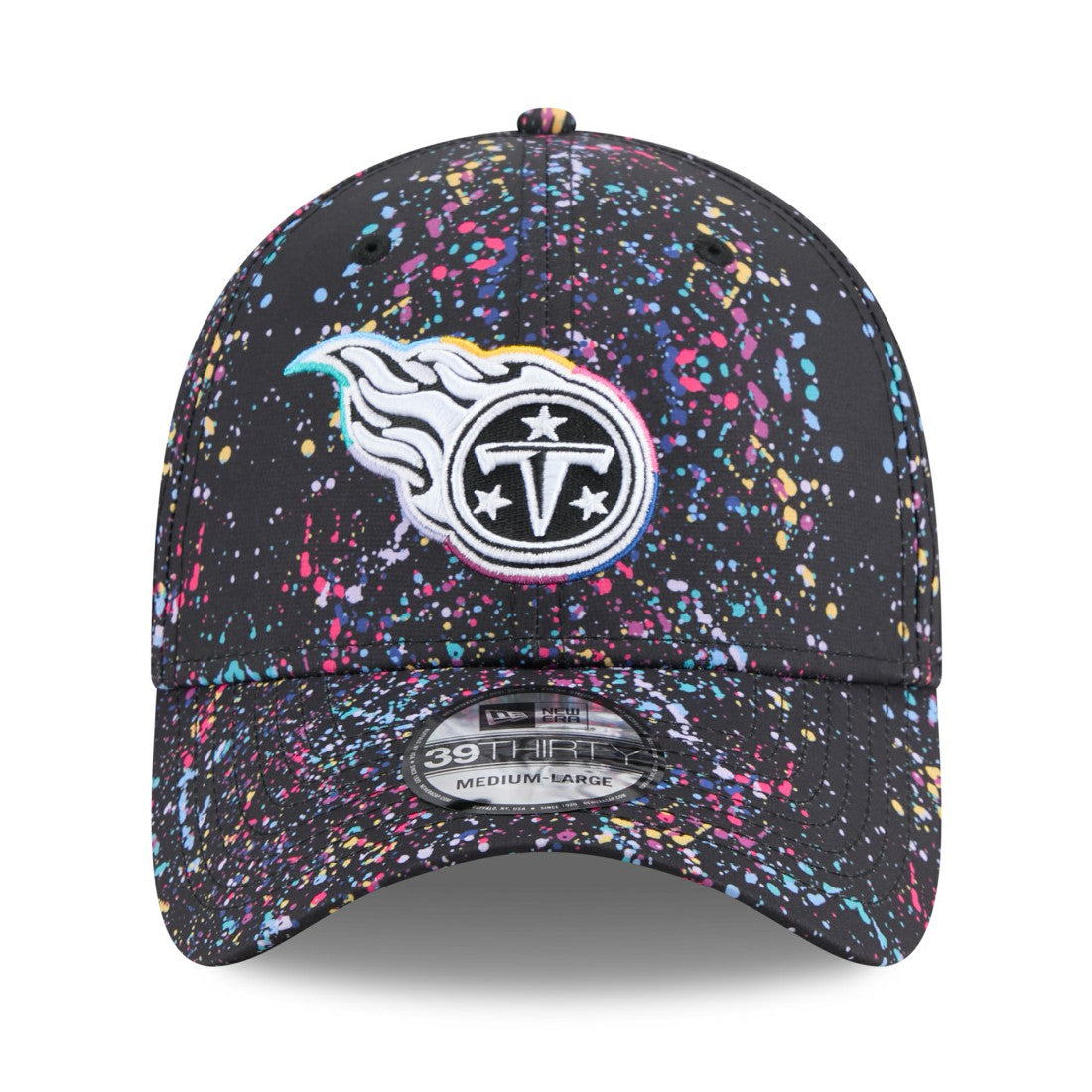 Tennessee Titans New Era 2025 NFL Crucial Catch 39THIRTY Flex Hat Black - NFL