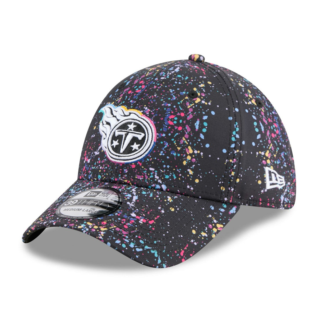 Tennessee Titans New Era 2025 NFL Crucial Catch 39THIRTY Flex Hat Black - NFL