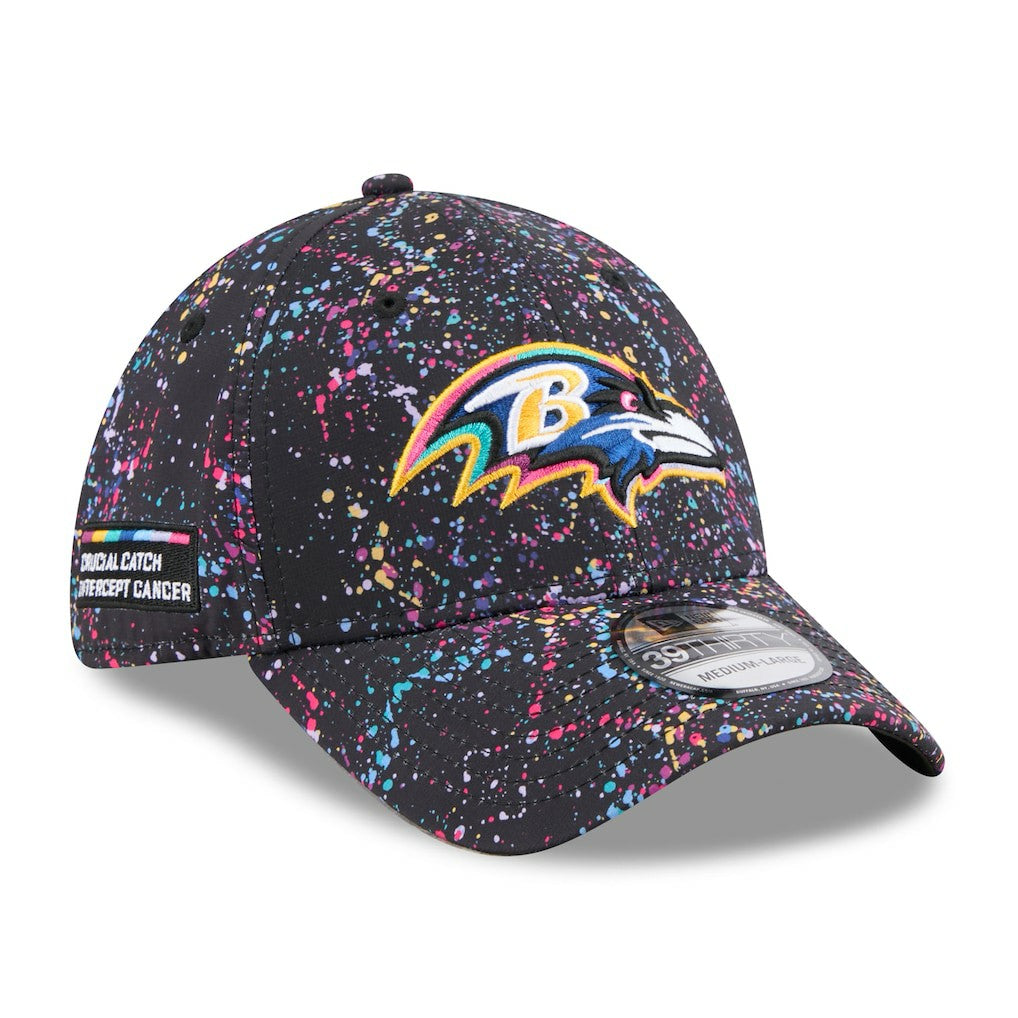 Baltimore Ravens New Era 2025 NFL Crucial Catch 39THIRTY Flex Hat Black - NFL