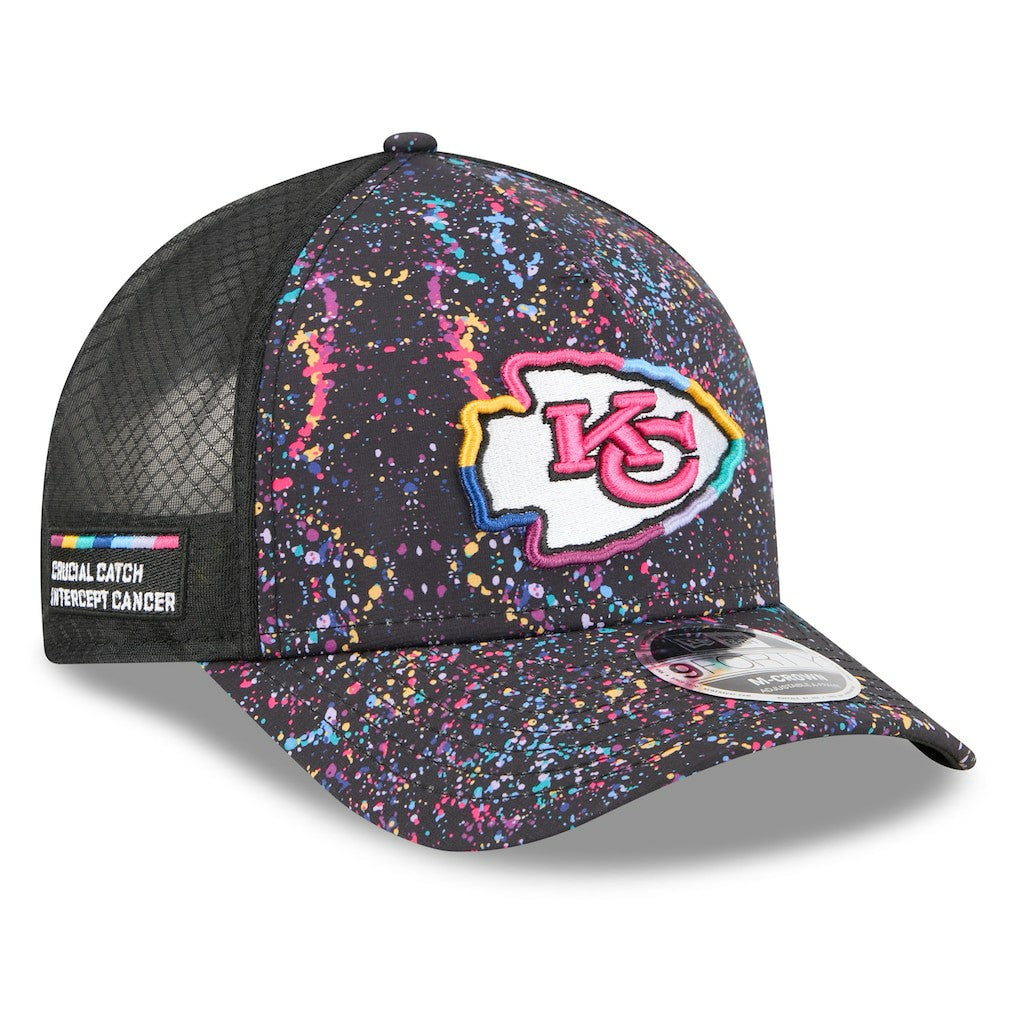 Kansas City Chiefs New Era 2025 NFL Crucial Catch 9FORTY Adjustable Hat Black - NFL