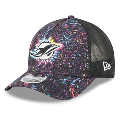 Miami Dolphins New Era 2025 NFL Crucial Catch 9FORTY Adjustable Hat Black - NFL