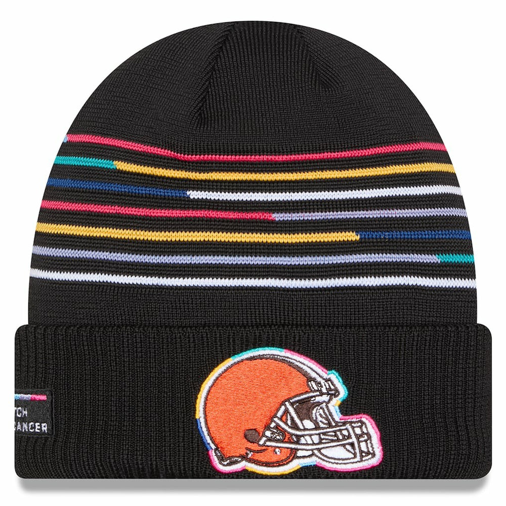 Cleveland Browns New Era 2025 NFL Crucial Catch Cuffed Knit Hat Black - NFL