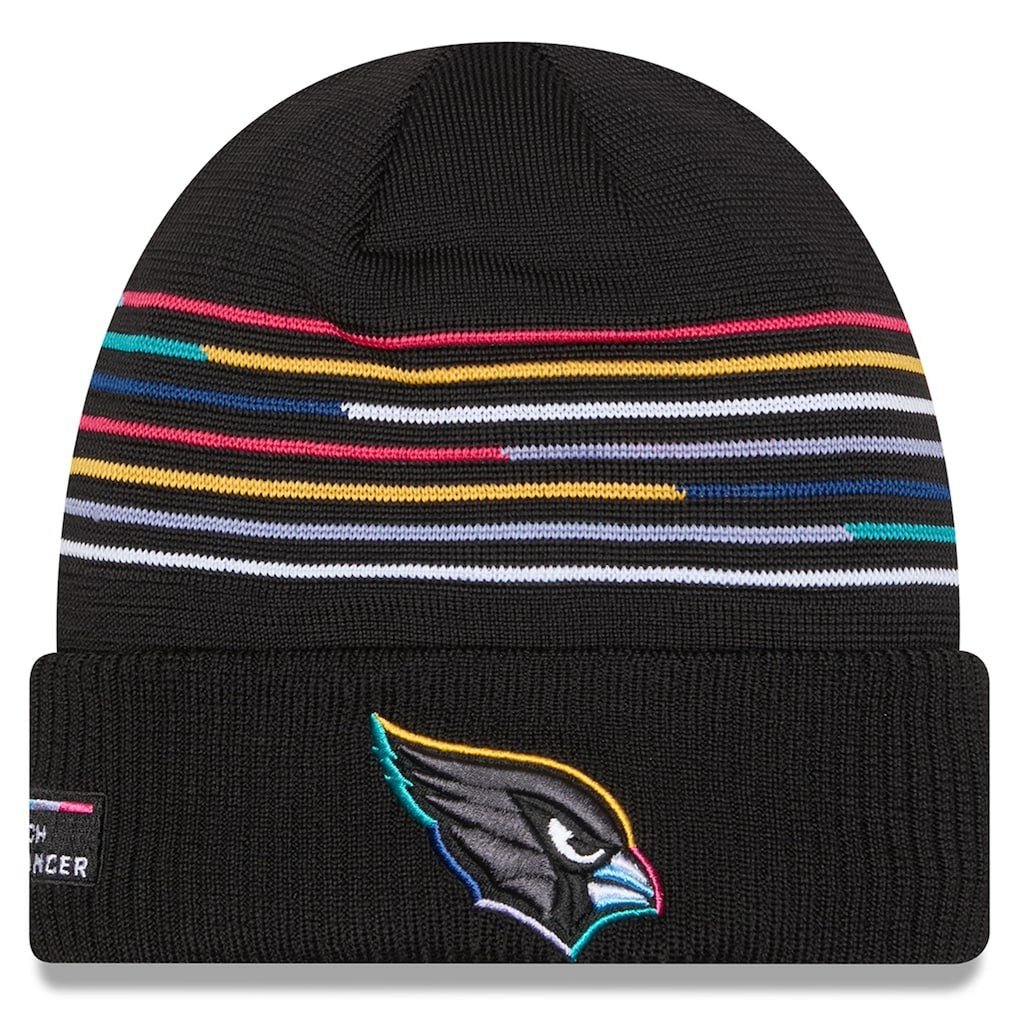 Arizona Cardinals New Era 2025 NFL Crucial Catch Cuffed Knit Hat Black - NFL