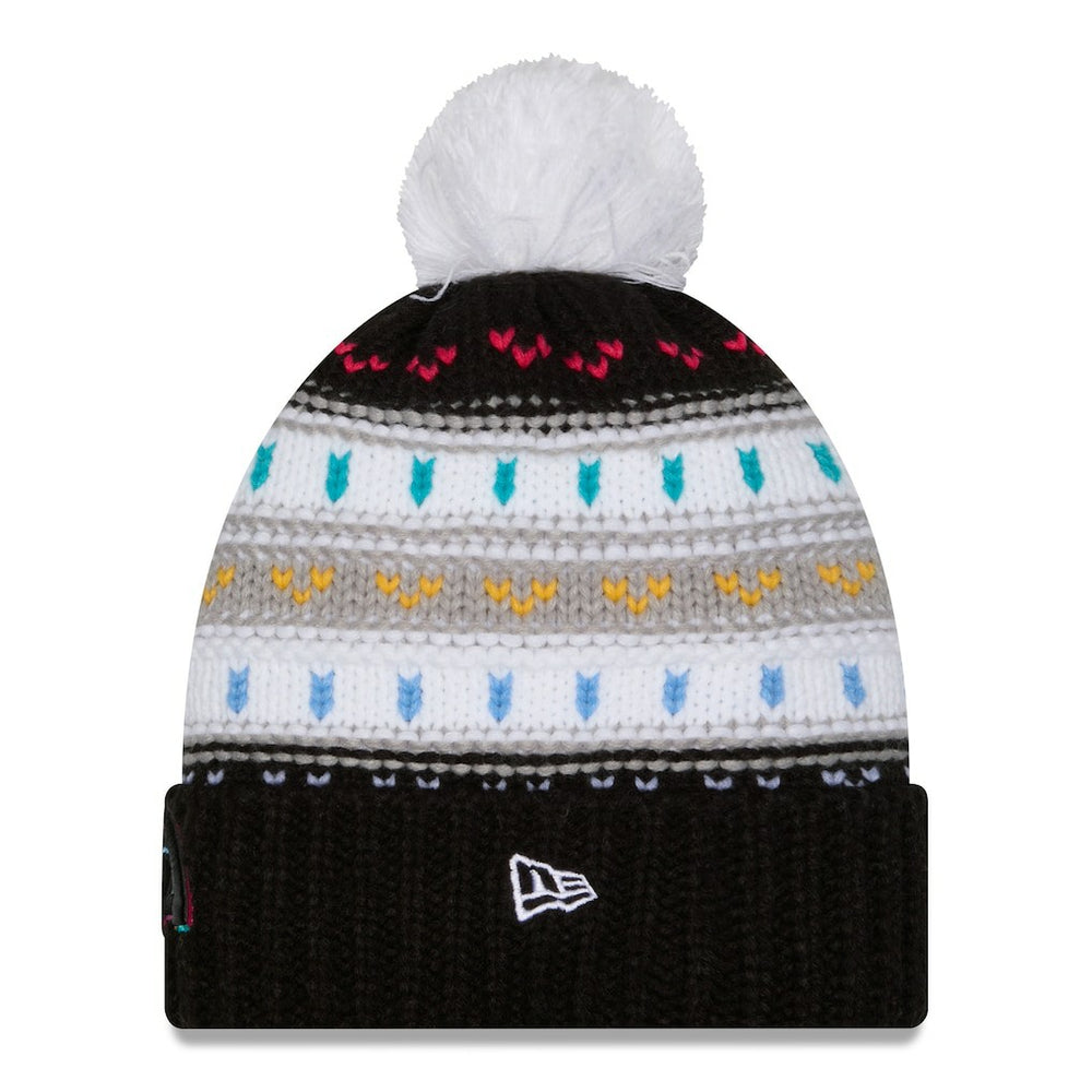 Los Angeles Rams New Era Women's 2025 NFL Crucial Catch Cuffed Knit Hat with Pom Black - NFL