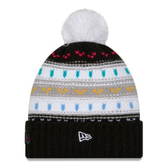 Los Angeles Rams New Era Women's 2025 NFL Crucial Catch Cuffed Knit Hat with Pom Black - NFL