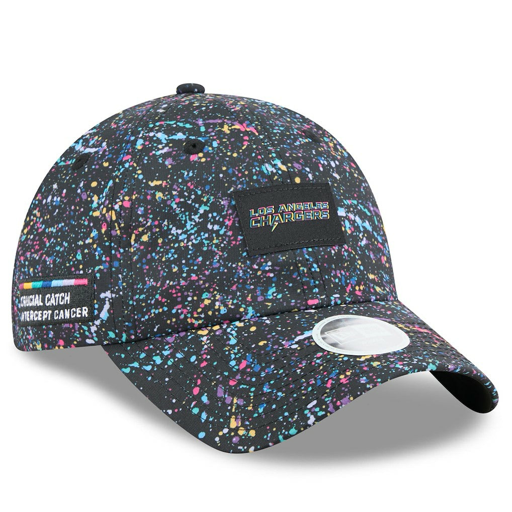 Los Angeles Chargers New Era Women's 2025 NFL Crucial Catch Pony Tail Adjustable Hat Black - NFL