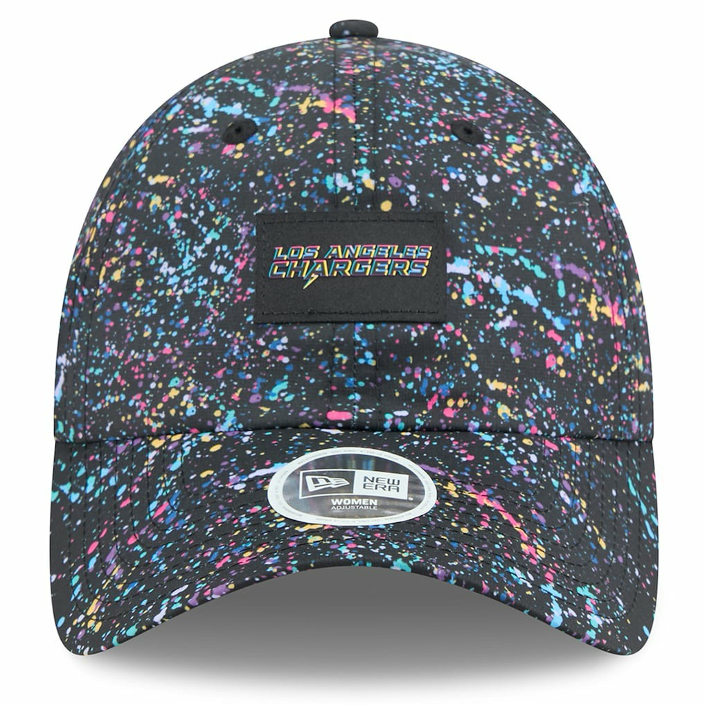 Los Angeles Chargers New Era Women's 2025 NFL Crucial Catch Pony Tail Adjustable Hat Black - NFL