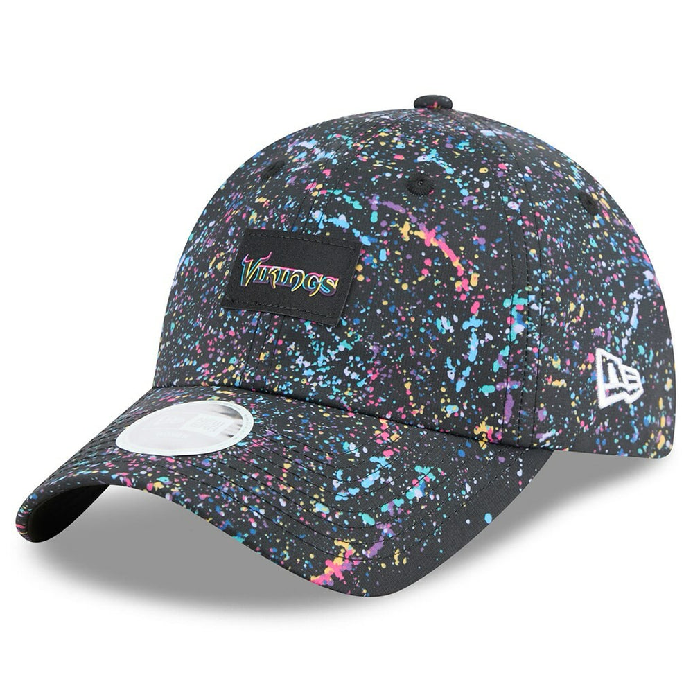 Minnesota Vikings New Era Women's 2025 NFL Crucial Catch Pony Tail Adjustable Hat Black - NFL