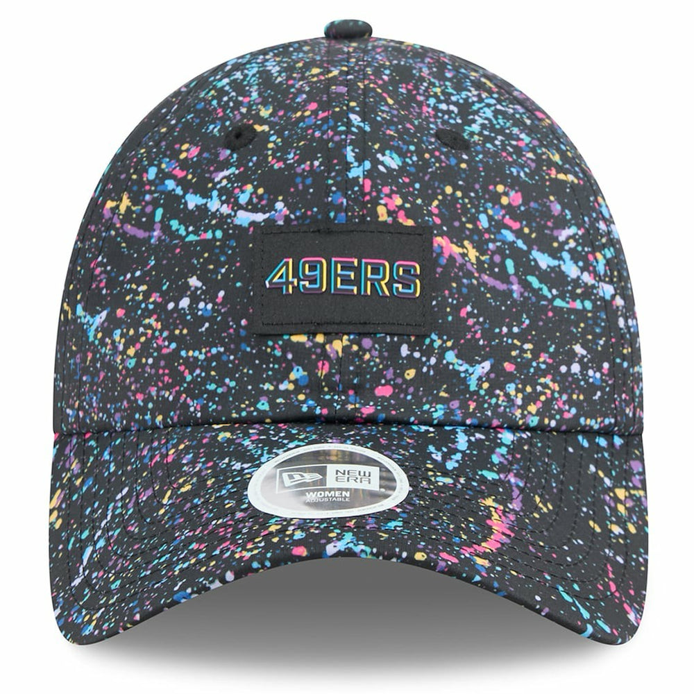 San Francisco 49ers New Era Women's 2025 NFL Crucial Catch Pony Tail Adjustable Hat Black - NFL