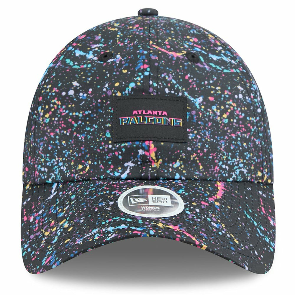 Atlanta Falcons New Era Women's 2025 NFL Crucial Catch Pony Tail Adjustable Hat Black - NFL