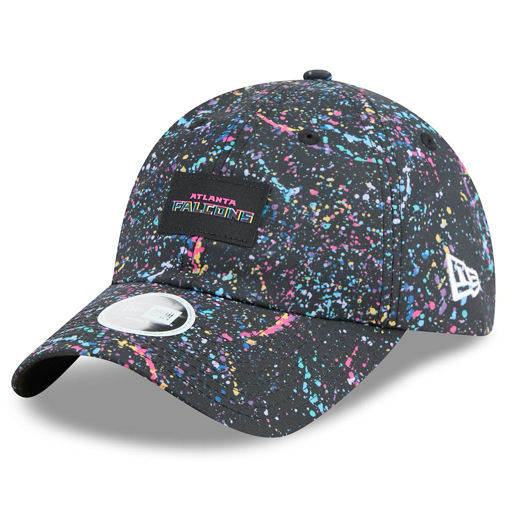 Atlanta Falcons New Era Women's 2025 NFL Crucial Catch Pony Tail Adjustable Hat Black - NFL