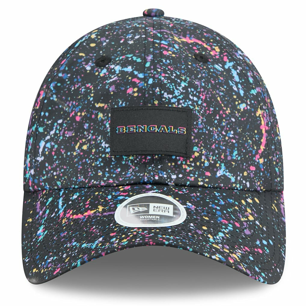 Cincinnati Bengals New Era Women's 2025 NFL Crucial Catch Pony Tail Adjustable Hat Black - NFL