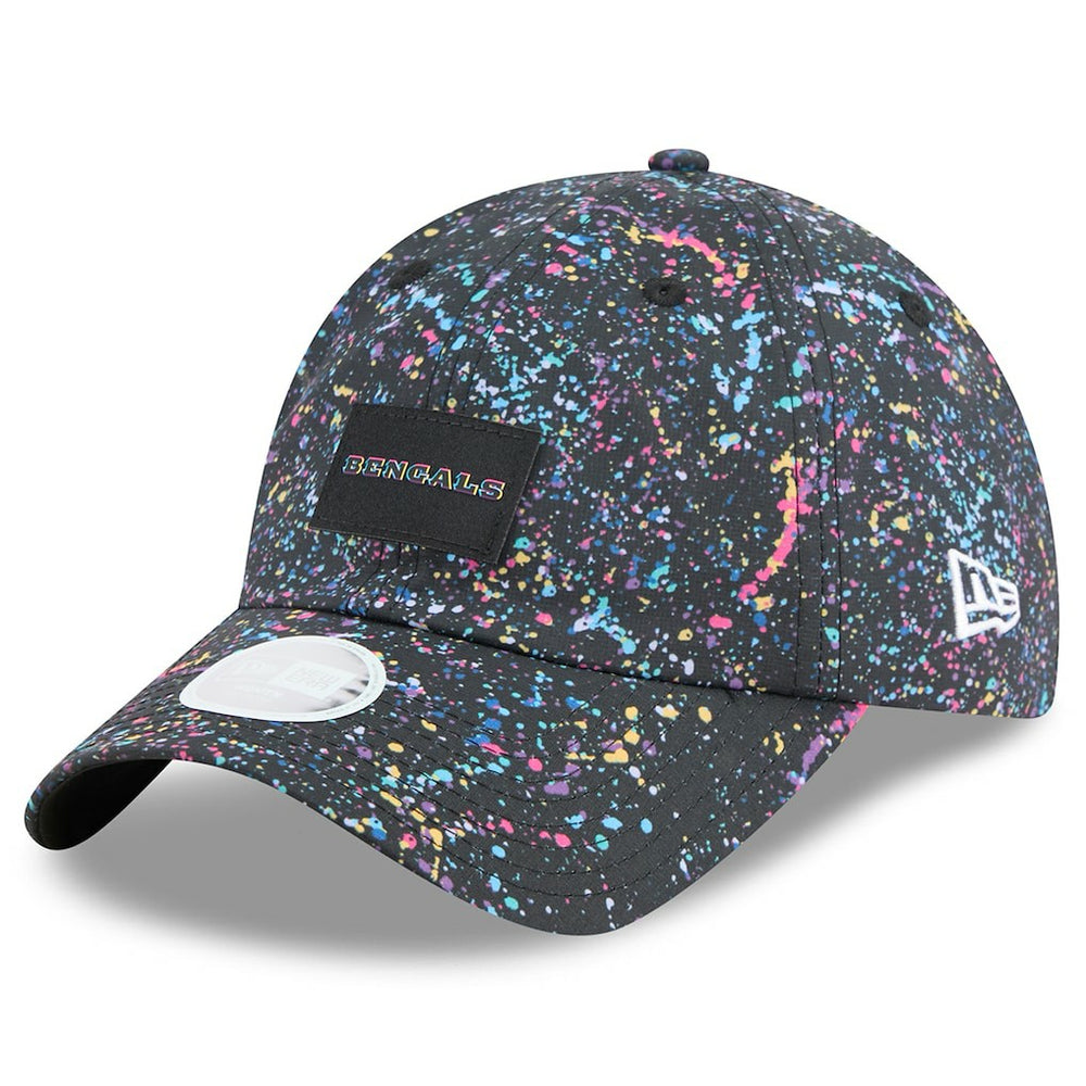 Cincinnati Bengals New Era Women's 2025 NFL Crucial Catch Pony Tail Adjustable Hat Black - NFL