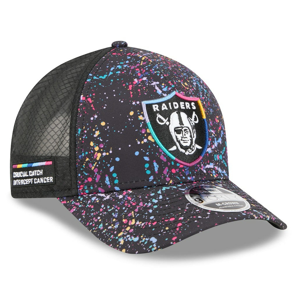 Las Vegas Raiders New Era Youth 2025 NFL Crucial Catch 9FORTY Adjustable Hat Black - NFL