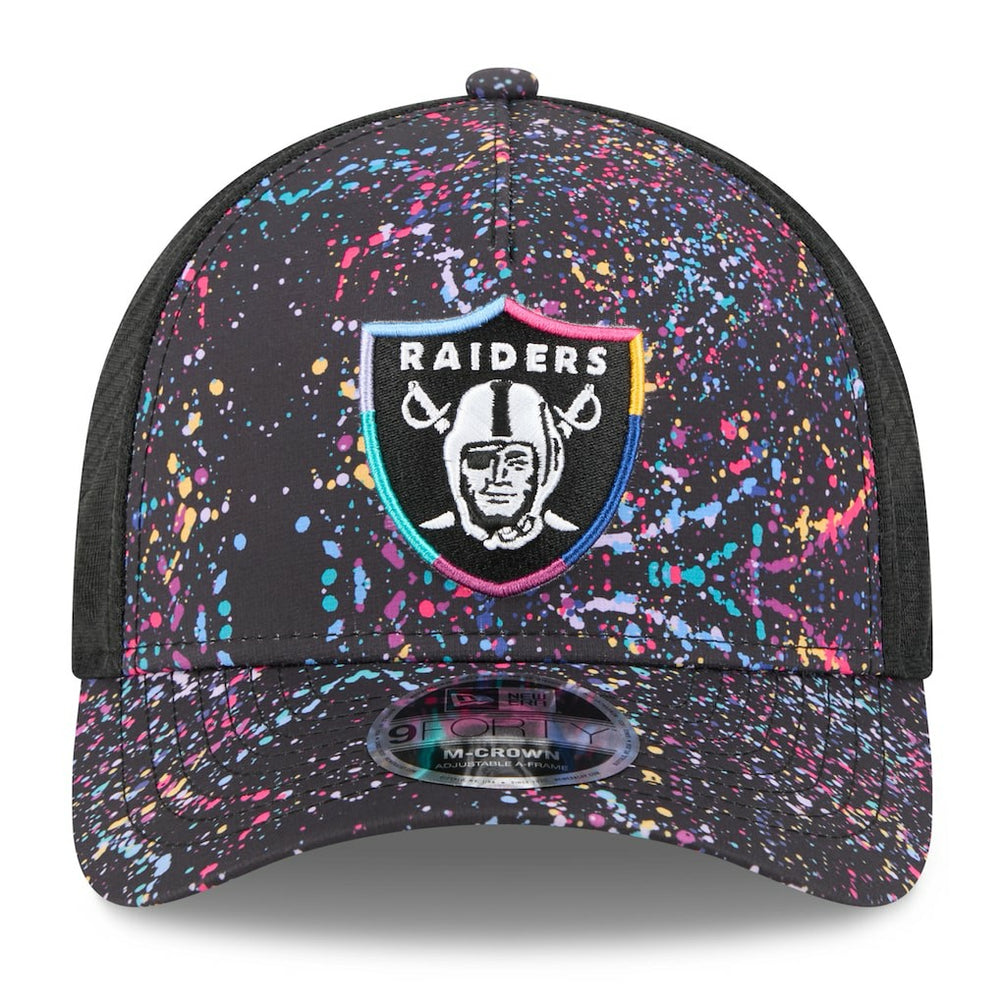 Las Vegas Raiders New Era Youth 2025 NFL Crucial Catch 9FORTY Adjustable Hat Black - NFL