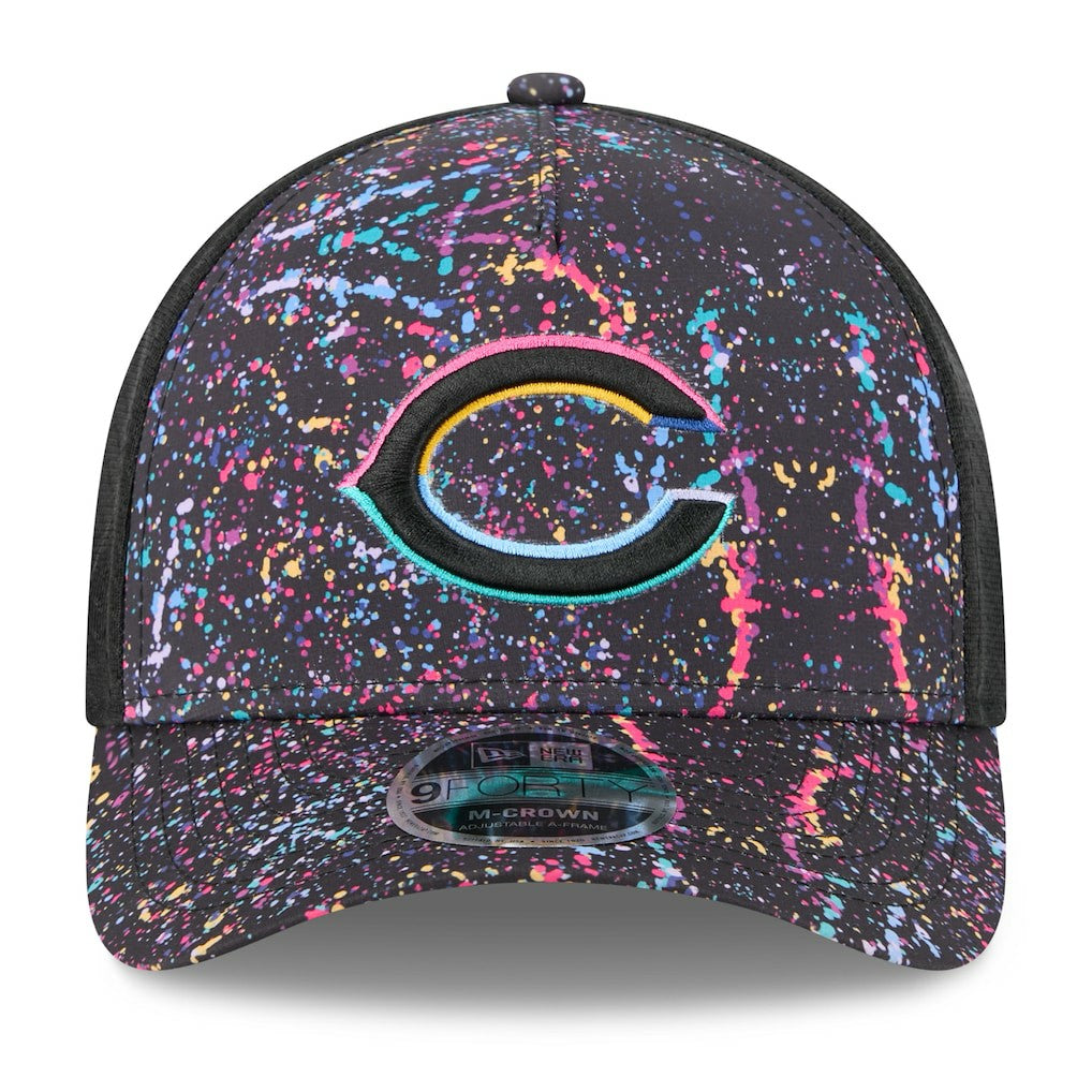 Chicago Bears New Era Youth 2025 NFL Crucial Catch 9FORTY Adjustable Hat Black - NFL