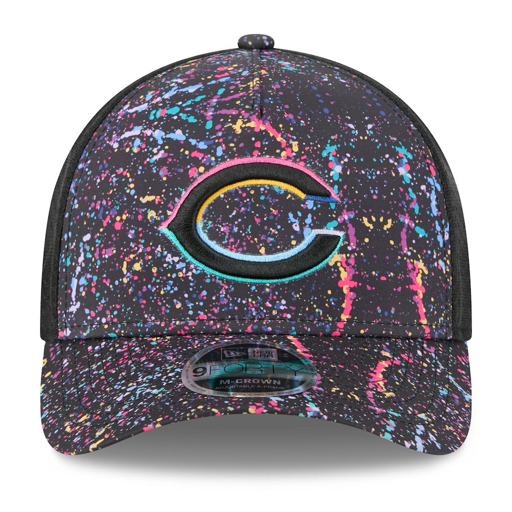 Chicago Bears New Era Youth 2025 NFL Crucial Catch 9FORTY Adjustable Hat Black - NFL