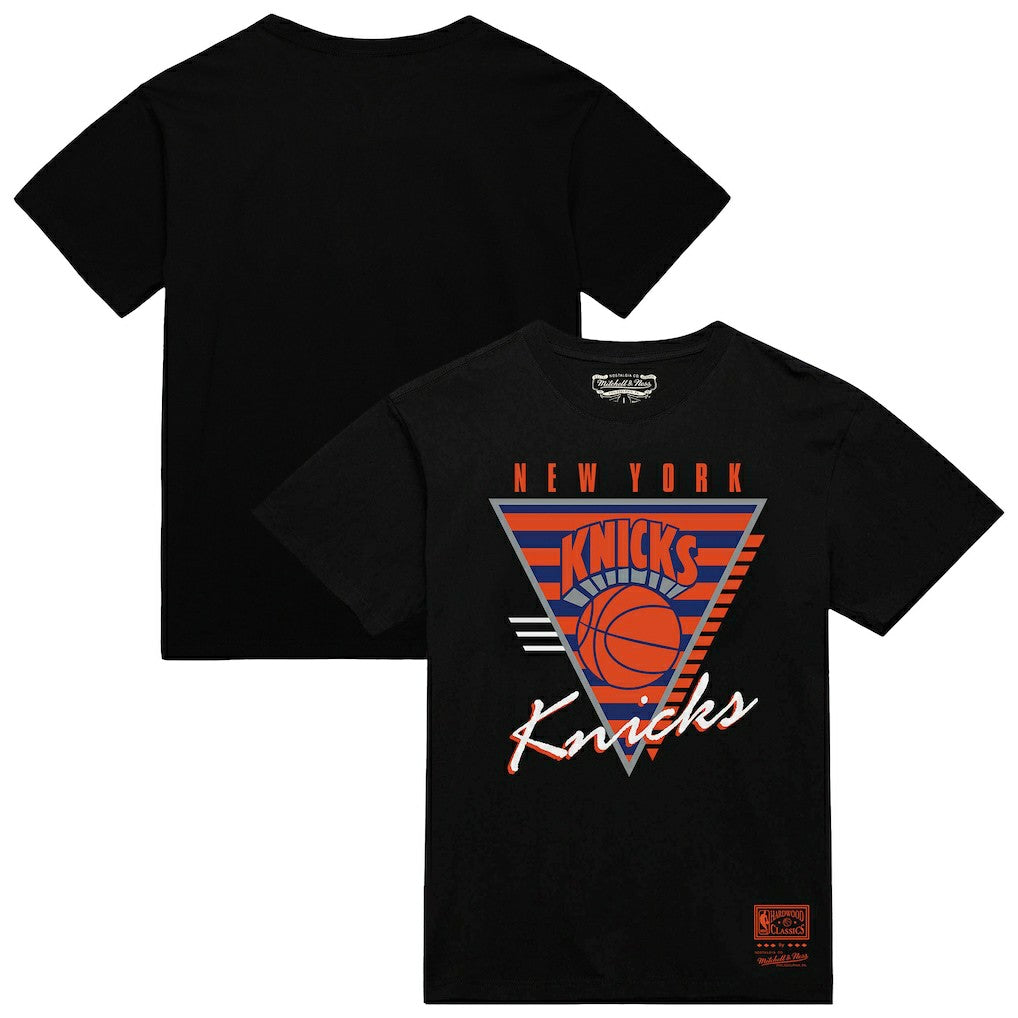 Mitchell & Ness - New York Knicks Worldwide Collection Tri-Logo T-Shirt - Black