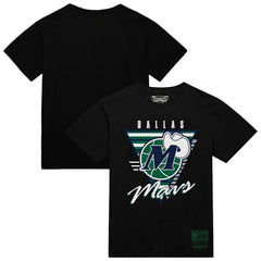 Mitchell & Ness - Dallas Mavericks Worldwide Collection Tri-Logo T-Shirt - Black