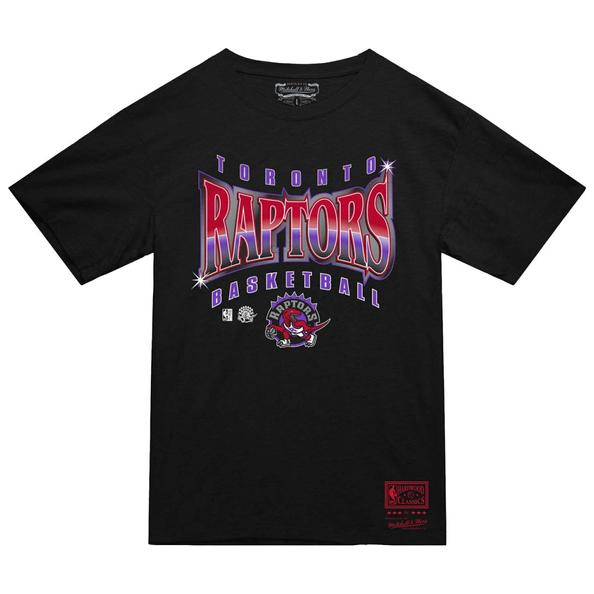 Mitchell & Ness - Toronto Raptors Worldwide Collection Glow Up T-Shirt - Black