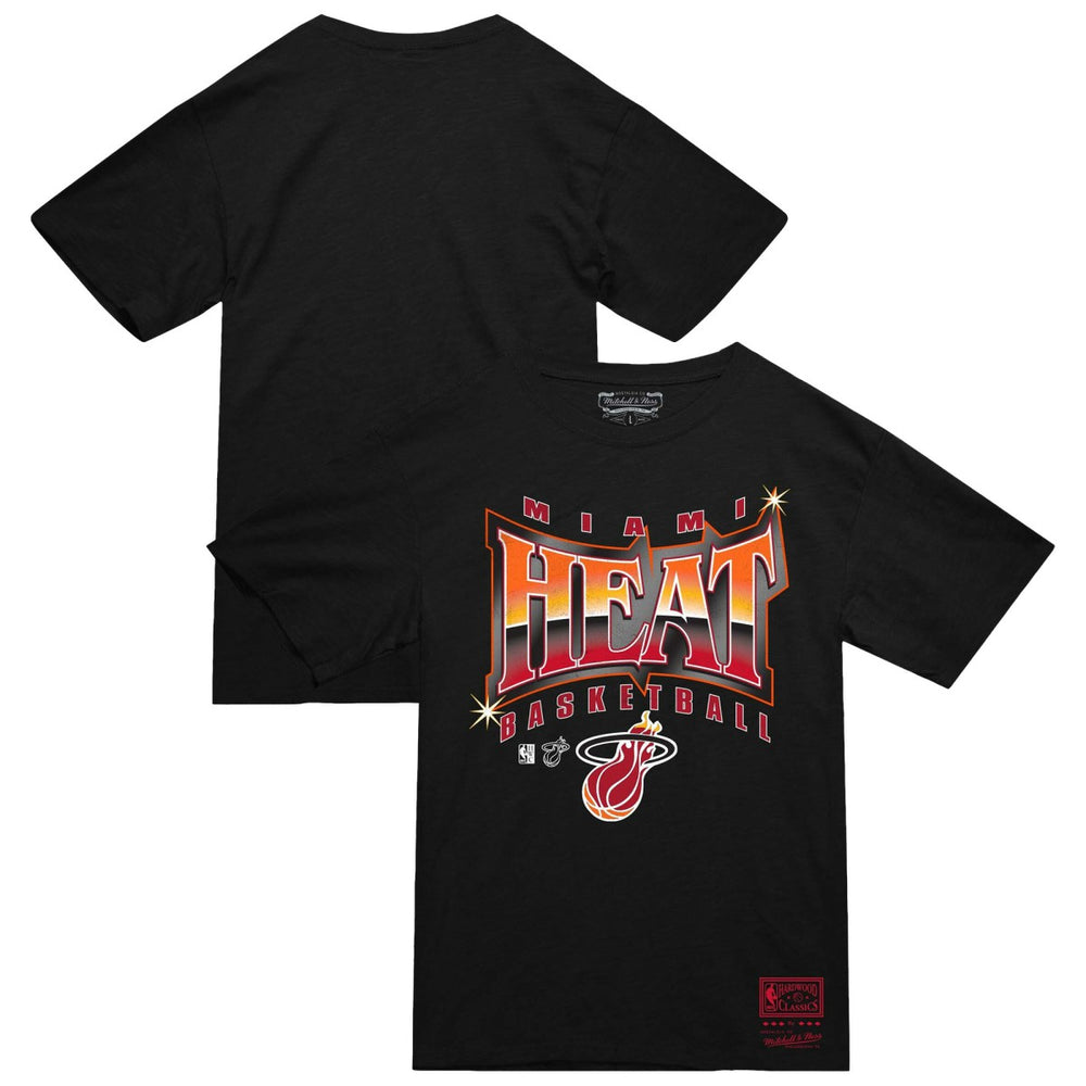 Mitchell & Ness - Miami Heat Worldwide Collection Glow Up T-Shirt - Black