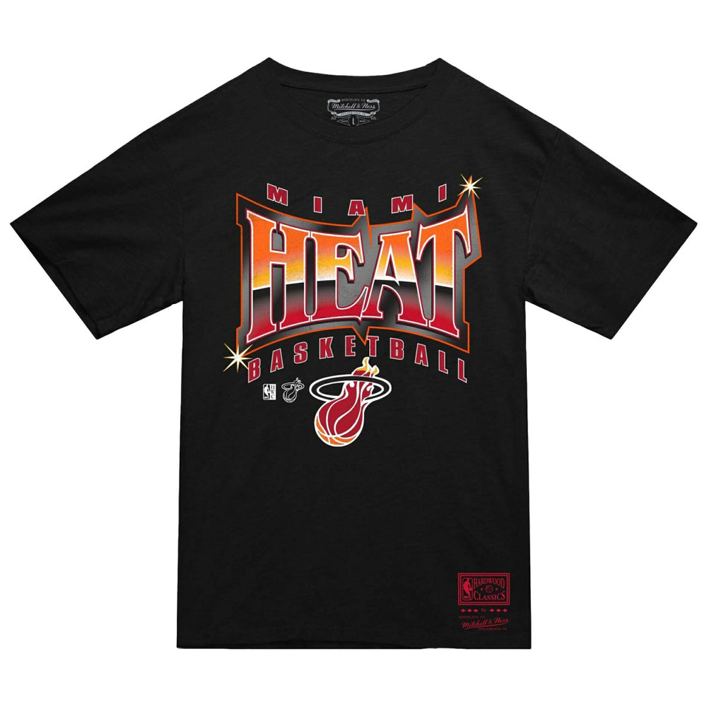 Mitchell & Ness - Miami Heat Worldwide Collection Glow Up T-Shirt - Black