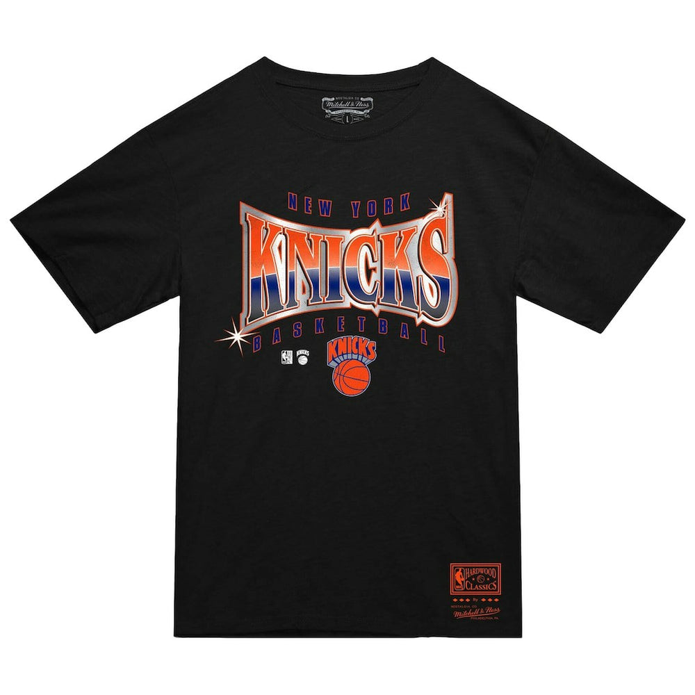 Mitchell & Ness - New York Knicks Worldwide Collection Glow Up T-Shirt - Black