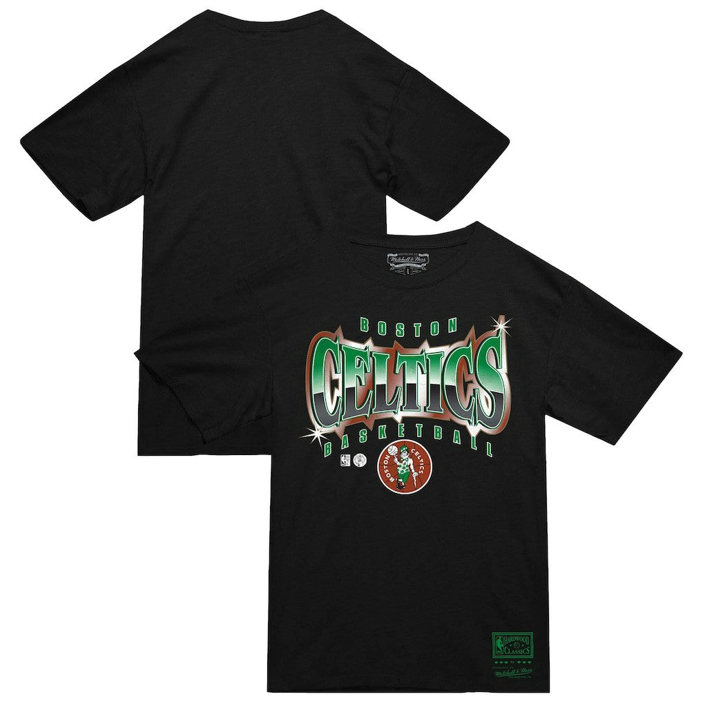 Mitchell & Ness - Boston Celtics Worldwide Collection Glow Up T-Shirt - Black