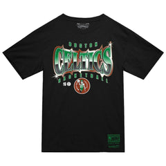 Mitchell & Ness - Boston Celtics Worldwide Collection Glow Up T-Shirt - Black