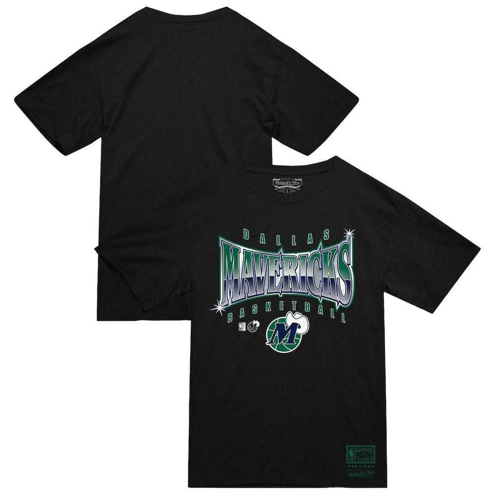 Mitchell & Ness - Dallas Mavericks Worldwide Collection Glow Up T-Shirt - Black