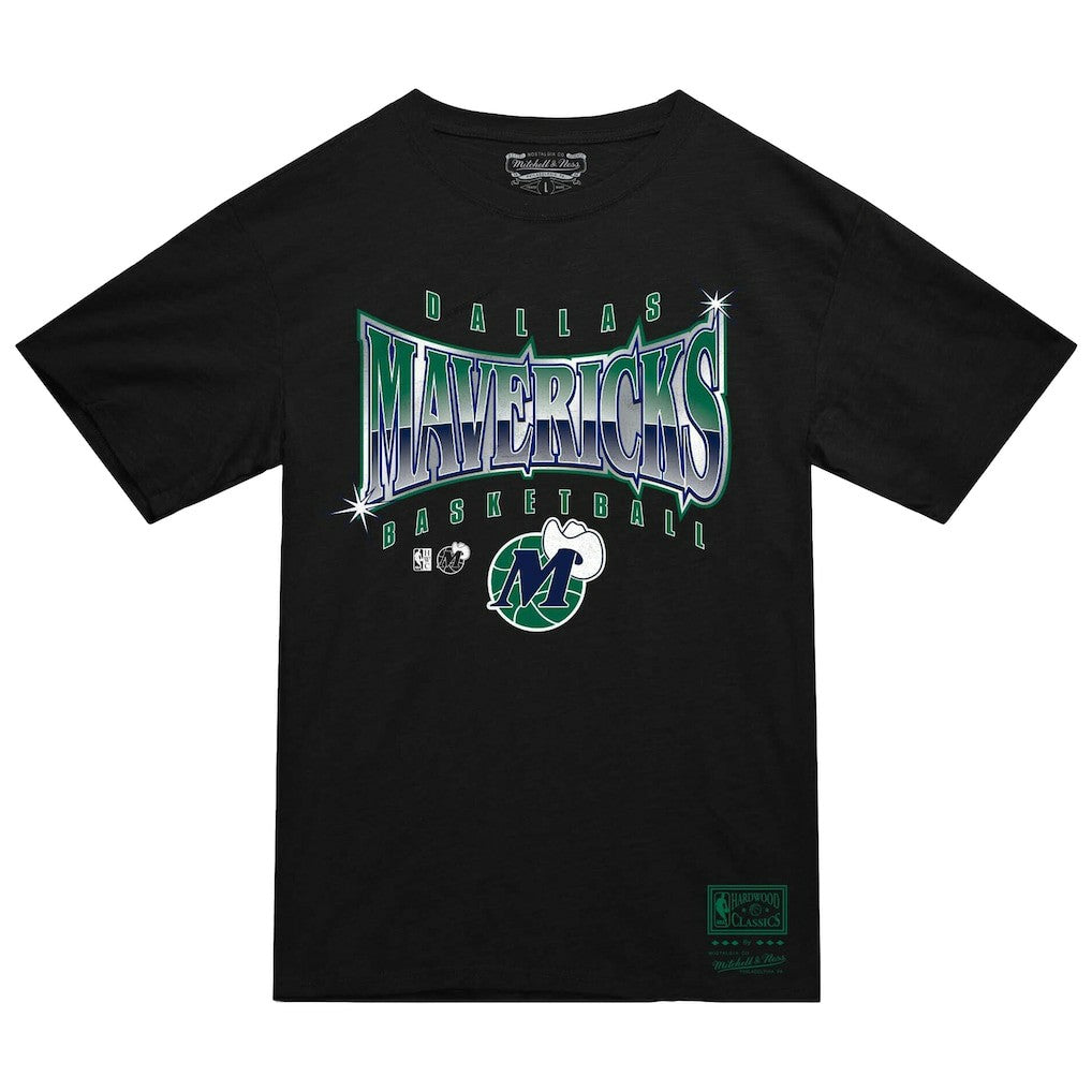 Mitchell & Ness - Dallas Mavericks Worldwide Collection Glow Up T-Shirt - Black