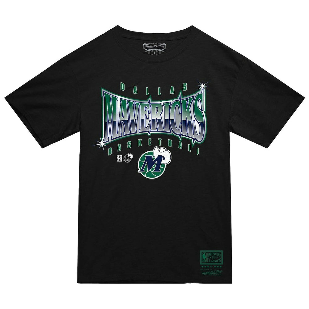 Mitchell & Ness - Dallas Mavericks Worldwide Collection Glow Up T-Shirt - Black