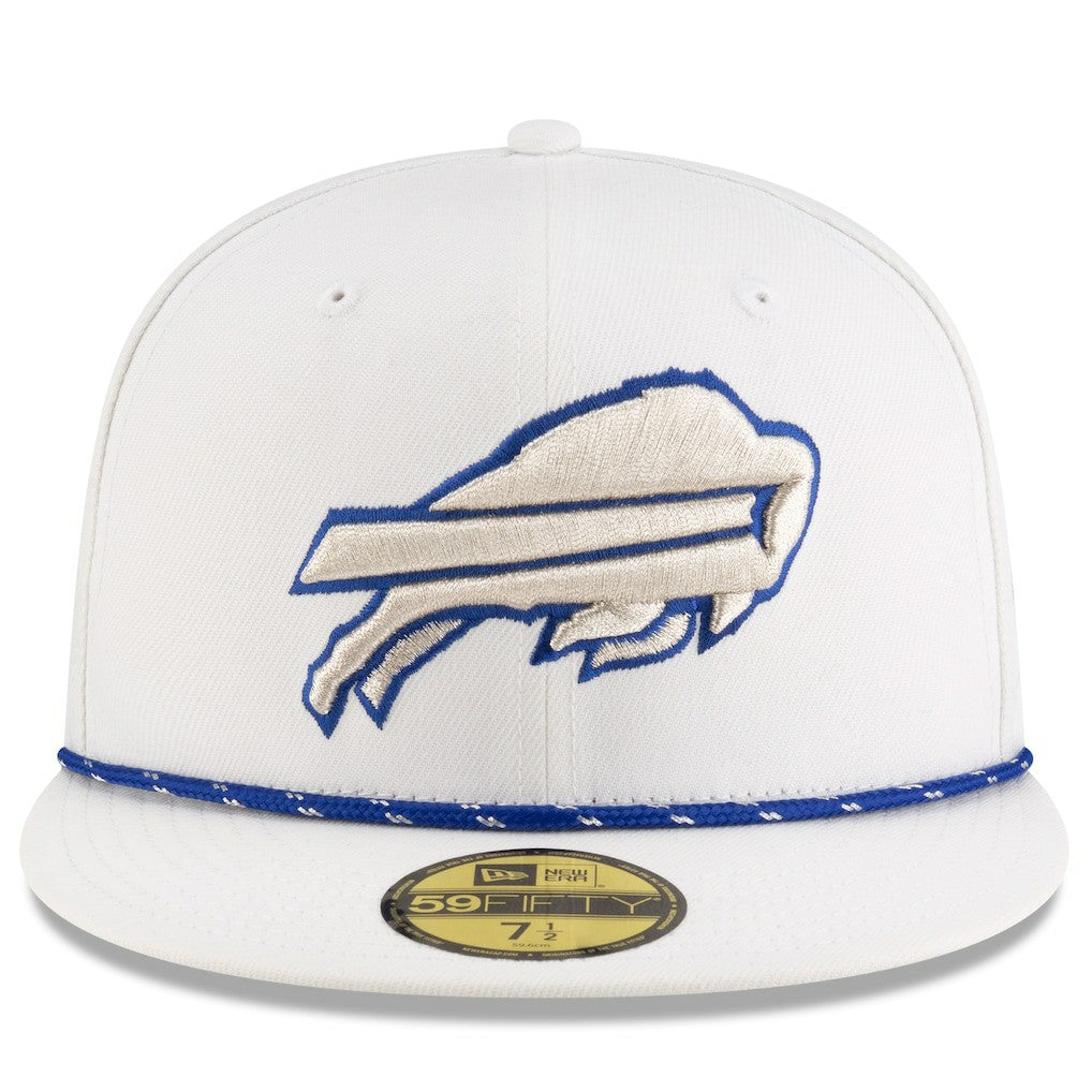 Buffalo Bills New Era 2025 Rivalries Collection Sideline Rope 59FIFTY Fitted Hat White - NFL