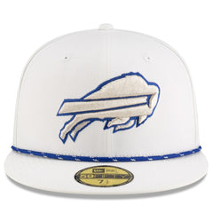 Buffalo Bills New Era 2025 Rivalries Collection Sideline Rope 59FIFTY Fitted Hat White - NFL