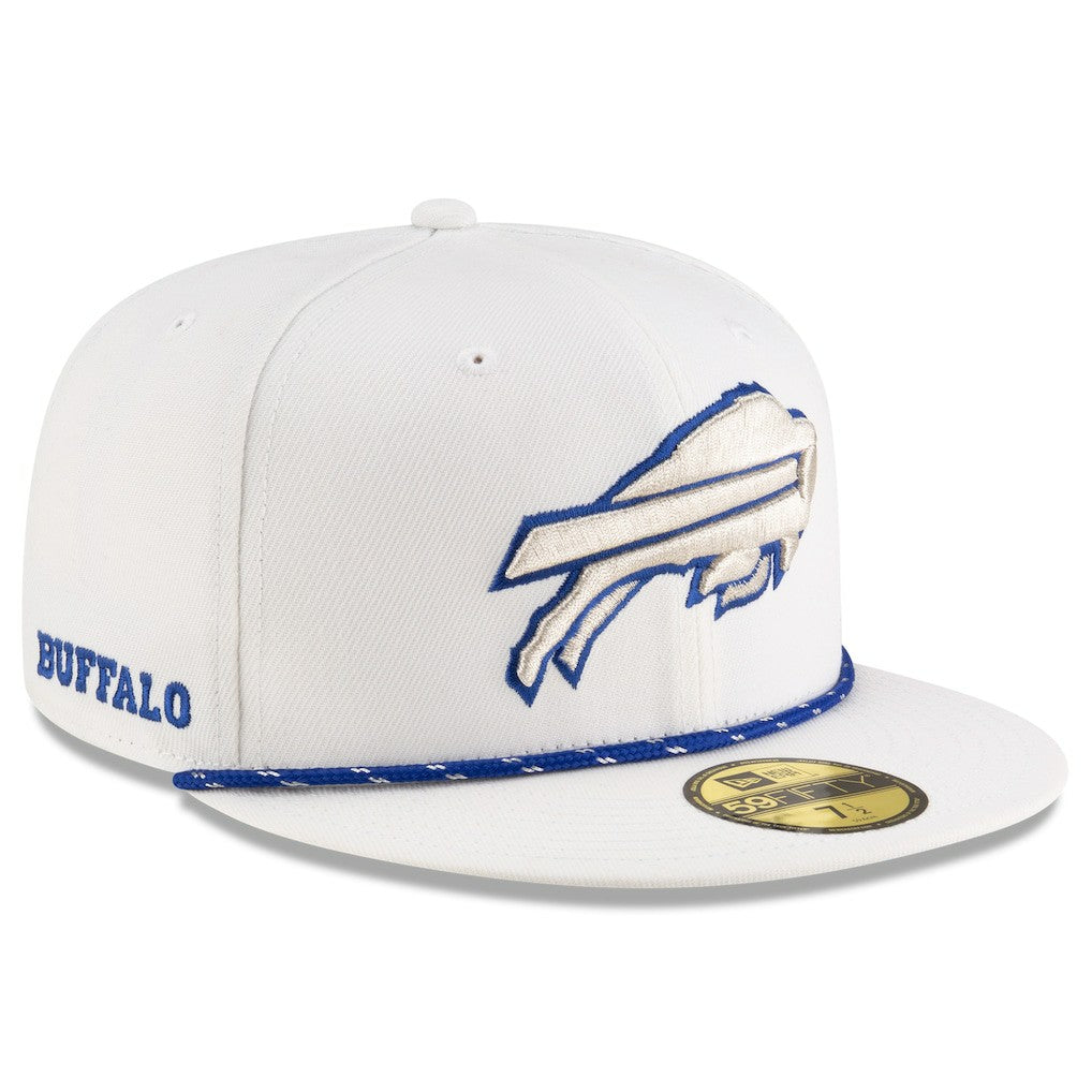 Buffalo Bills New Era 2025 Rivalries Collection Sideline Rope 59FIFTY Fitted Hat White - NFL