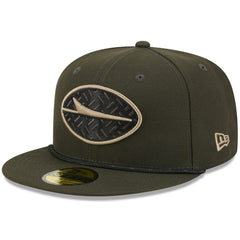 New York Jets New Era 2025 Rivalries Collection Sideline Rope 59FIFTY Fitted Hat Gotham Green - NFL