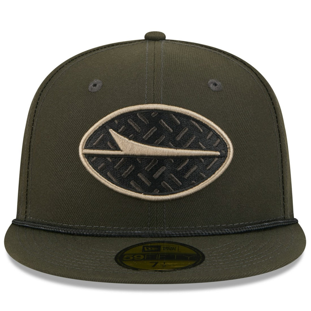 New York Jets New Era 2025 Rivalries Collection Sideline Rope 59FIFTY Fitted Hat Gotham Green - NFL