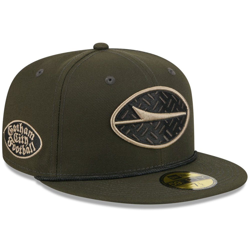 New York Jets New Era 2025 Rivalries Collection Sideline Rope 59FIFTY Fitted Hat Gotham Green - NFL