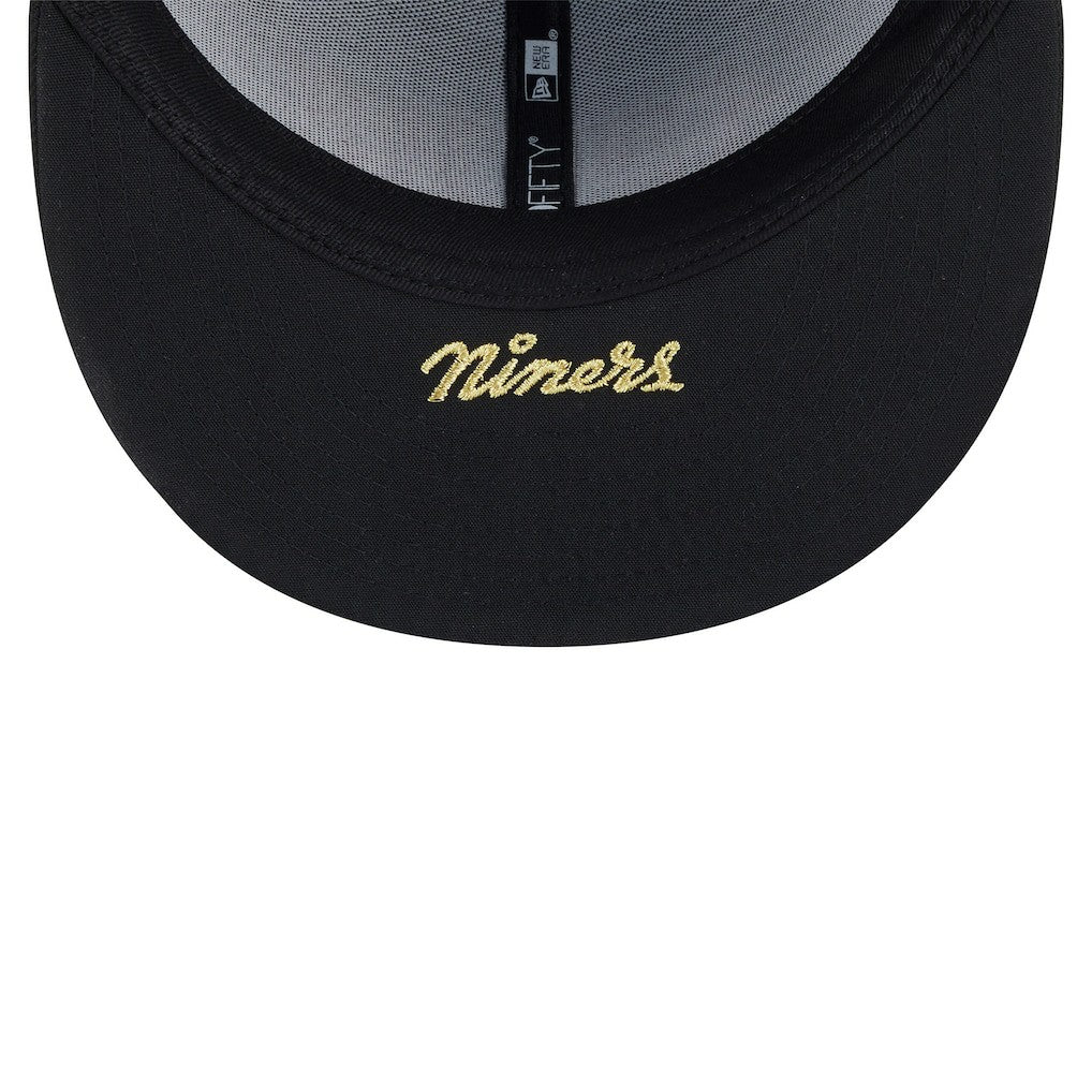 San Francisco 49ers New Era 2025 Rivalries Collection Sideline Rope 59FIFTY Fitted Hat Black - NFL
